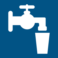 Panneau d'information - Fontaine à eau  | 150*150 mm