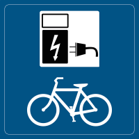 Charging Point Bicycle Sign   | 150 * 150 mm